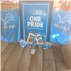 Image 2 : Lions-Tequila, flask w/shot glasses, beer mirror, 6 cozys and, 2 t-shirts