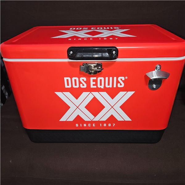 Metal Cooler with Bottle Opener (Dos Equis)
