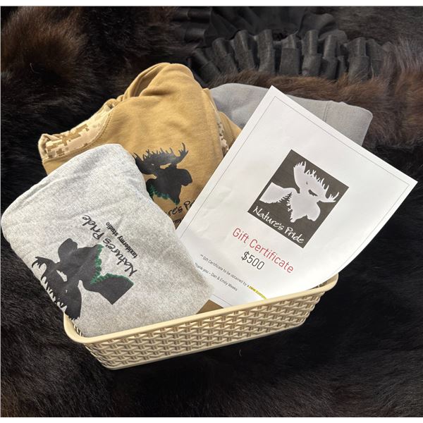 2 sweatshirts, t-shirt & $500 new customer ONLY certificate