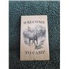 Image 1 : Laser burned wall sign - WELCOME TO CAMP - MOOSE
