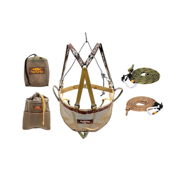 Saddle, suspended kit, tree tether,lineman belt & 2 SYS haulers