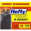 Image 1 : NEW 110 BAGS HEFTY EASYFLAPS LARGE WASTE BAGS