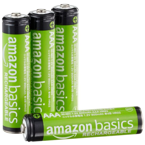 NEW AMAZON BASICS 4 TRIPLE A RECHAREABLE BATTERIES