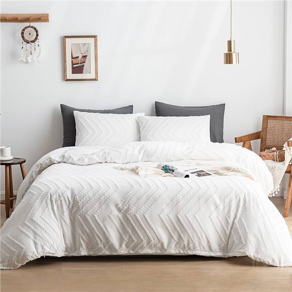 NEW WARMDERN BOHO DUVET COVER SET TUFFED BEDDING