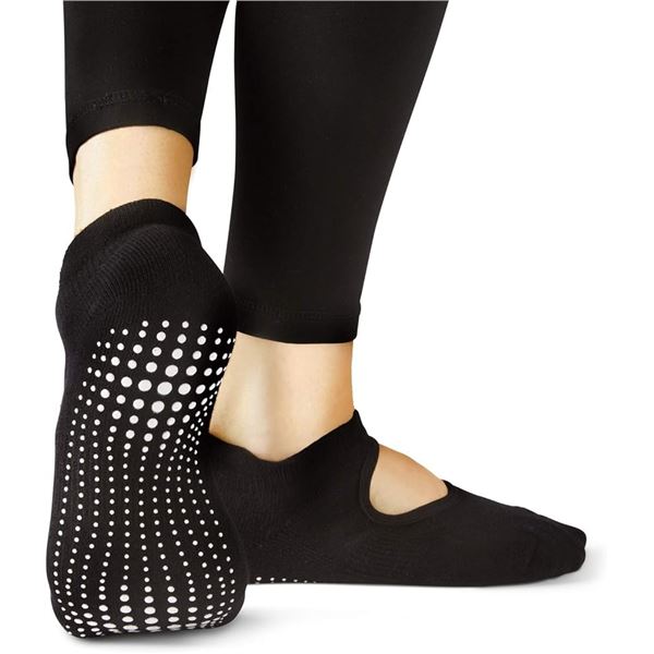 NEW 3 PACK LA ACTIVE GRIP SOCKS EXTRA LARGE BLACK