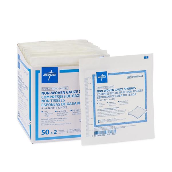 NEW MEDLINE NON-WOVEN GAUZE SPONGES
