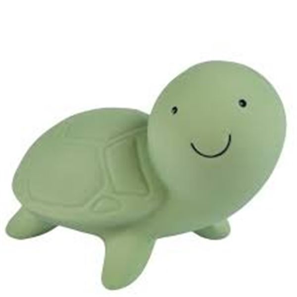 NEW BATH TOY NATURAL RUBBER TURTLE