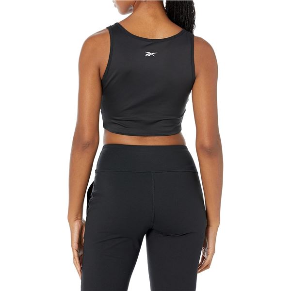 NEW REEBOK WOMENS SMALL YOGA SCRIB CROPPED TANK