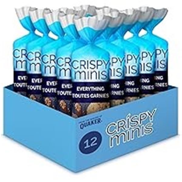 CASE WITH 12 CRISPY MINIS EVERYTHING RICE CAKES