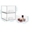 Image 1 : NEW 3PC STACKABLE ACRYLIC COSMETIC DRAWERS