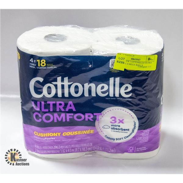 BRAND NEW COTTONELLE ULTRA COMFORT 4 MEGA ROLLS