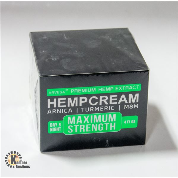 NEW 4OZ HEMP CREAM