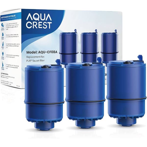 NEW 3 FILTER CARTRIDGES AQUA CREST FOR PUR FILTER