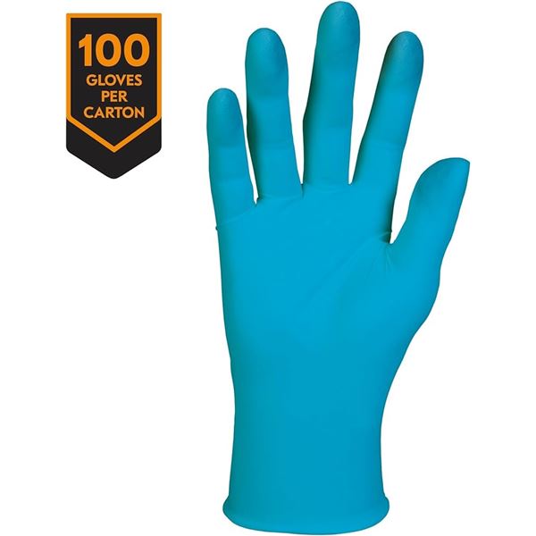 NEW MEDIUM 10 KLEENGUARD BLUE NITRILE GLOVES