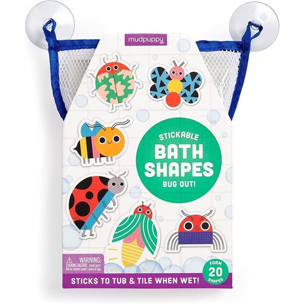 NEW MUDPUPPY STICKABLE BATH SHAPES