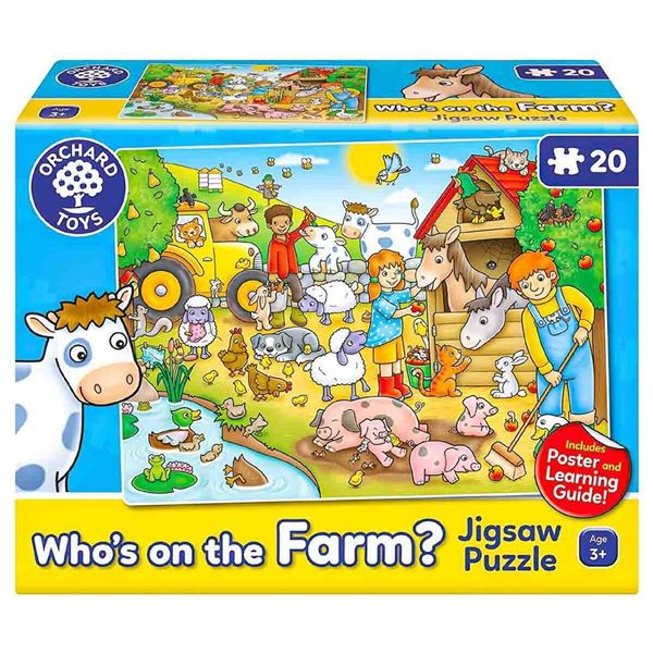 NEW ORCHARD TOYS WHOS ON THE FARM PUZZLE