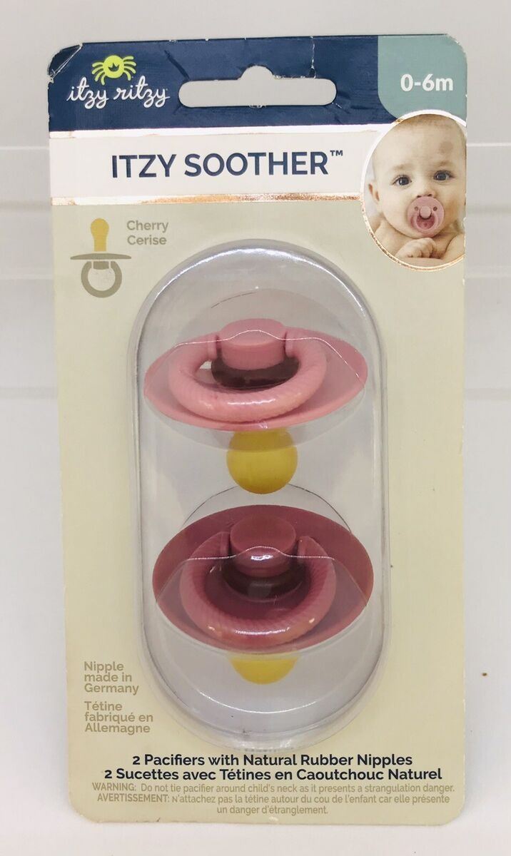 NEW 2 PACIFIERS ITZY SOOTHER CHERRY