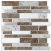 Image 1 : NEW VAMOSTILE 10 SHEETS BROWN MARBLE & WHITE