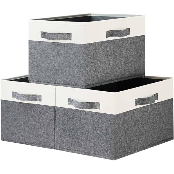 NEW TXVRG HOME FABRIC STORAGE BINS