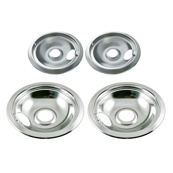 NEW TWO 6" AND TWO 8" CHROME BOWLS