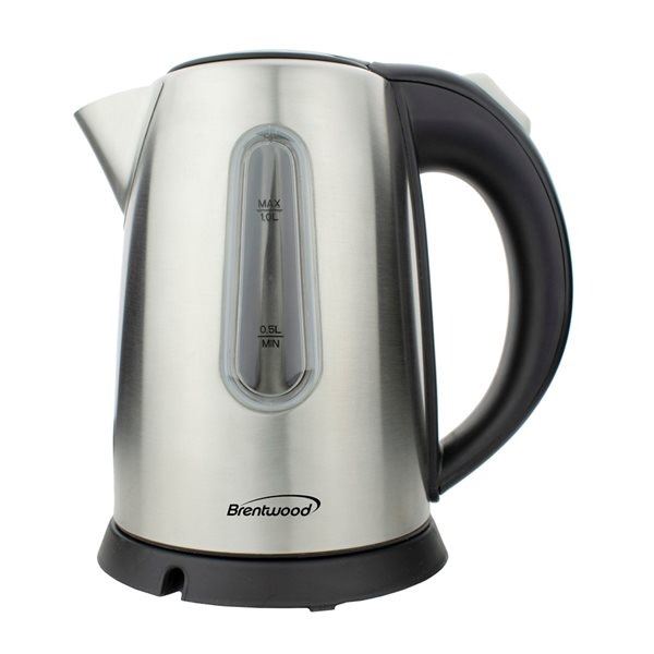 NEW 1L BRENTWOOD STAINLESS STEEL KETTLE