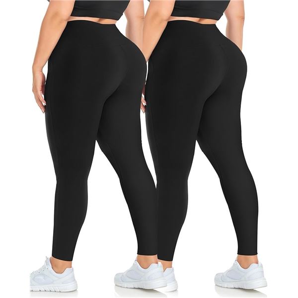 NEW EXTRA LARGE WOMENS BLACK LEGGINGS