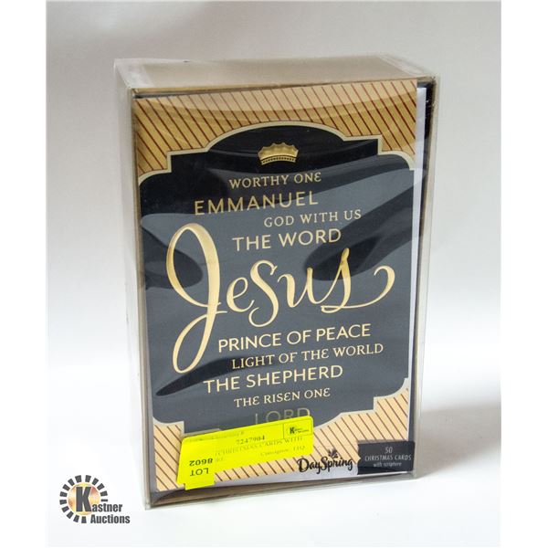 NEW 50 CHRISTMAS CARDS WITH SCIPTURE