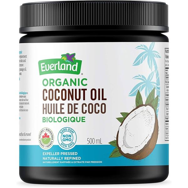 NEW 500ML EVERLAND ORGANIC COCONUT OIL