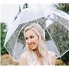 Image 1 : NEW WHITE CURVED HANDLE WEDDING OR EVENT UMBRELLA