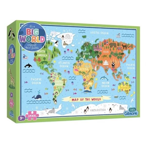 NEW LITTLE GIBSONS ITS A BIG WORLD GIANT FLOOR