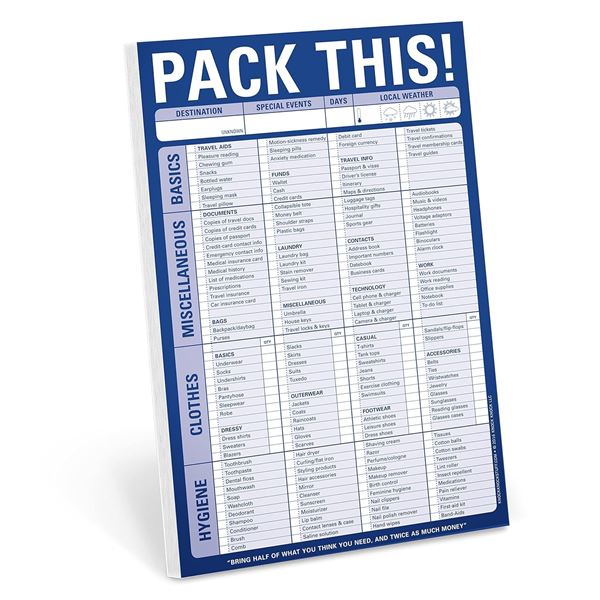 NEW PACK THIS! KNOCK KNOCK CLASSIC PAD 6" X 9"