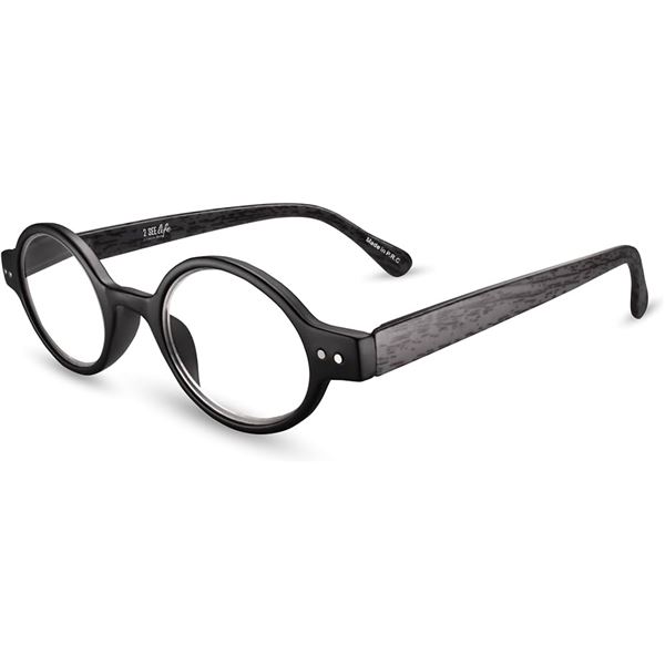NEW 2SEELIFE RETRO ROUND READING GLASSES BLACK