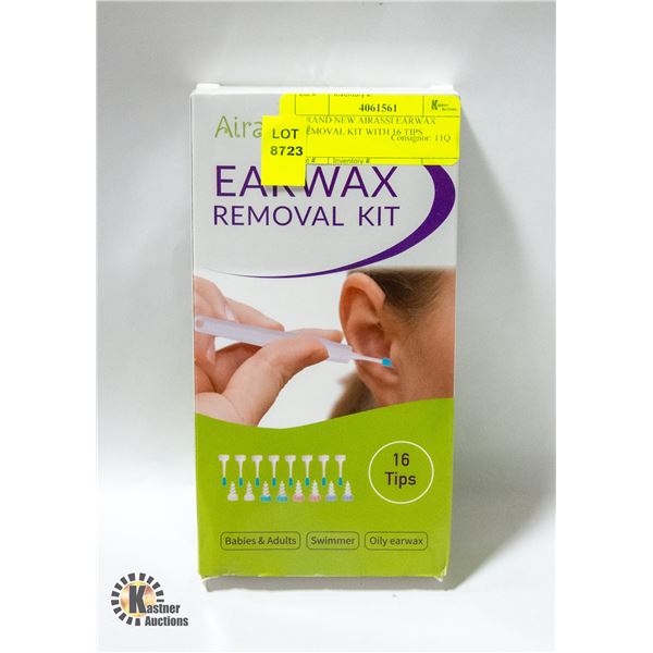 BRAND NEW AIRASSI EARWAX REMOVAL KIT WITH 16 TIPS