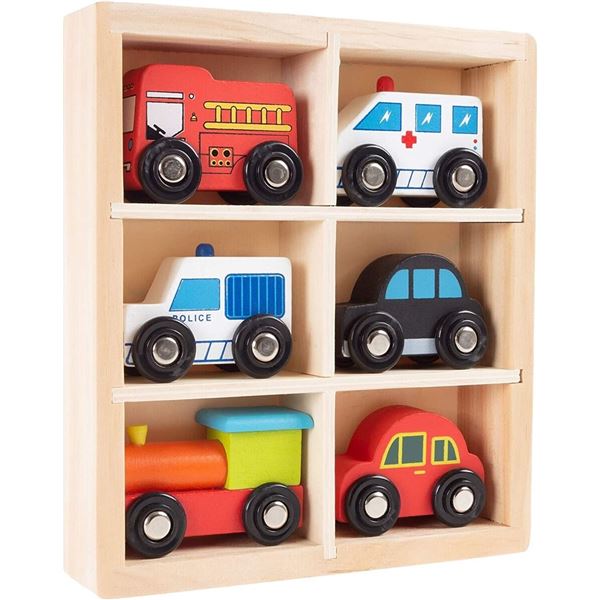 NEW HEY! PLAY! TOY WOODEN CARS