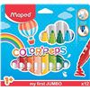 Image 1 : BRAND NEW MAPED COLOR PEPS 12 PACK OF WAX JUMBO