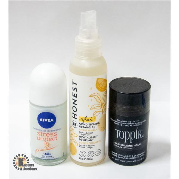 NEW BAG WITH MIXED TOILETRIES AND BEAUTY PRODUCTS