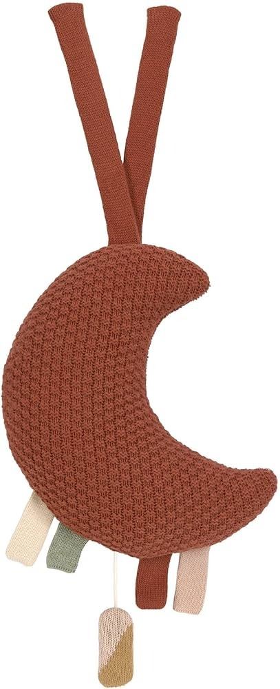 NEW KNITTED MUSICAL MOON RUST