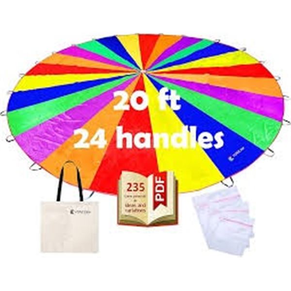 NEW VOMLINE 20FT PARACHUTE FOR KIDS