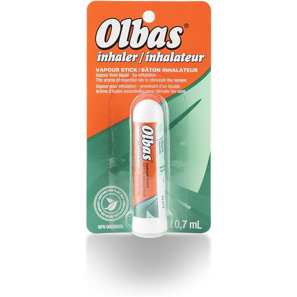 NEW 0.7ML OLBAS INHALER VAPOUR STICK