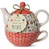 Image 1 : NEW 150Z TEAPOT & 8OZ CUP MOTHER BLOOM