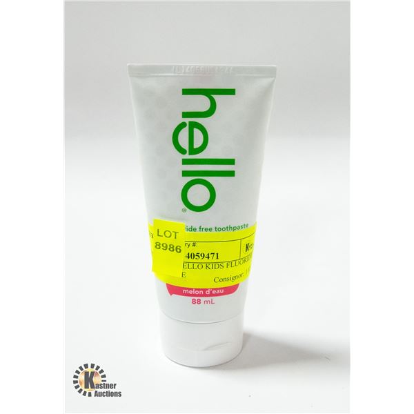 NEW 88ML HELLO KIDS FLUORIDE TOOTHPASTE