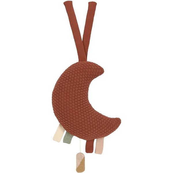 NEW KNITTED MUSICAL MOON RUST