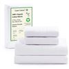 Image 1 : NEW LANE LINEN KING SHEET 4 PIECE SET WHITE