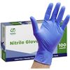Image 1 : NEW 100 LARGE NITRILE GLOVES LATEX FREE