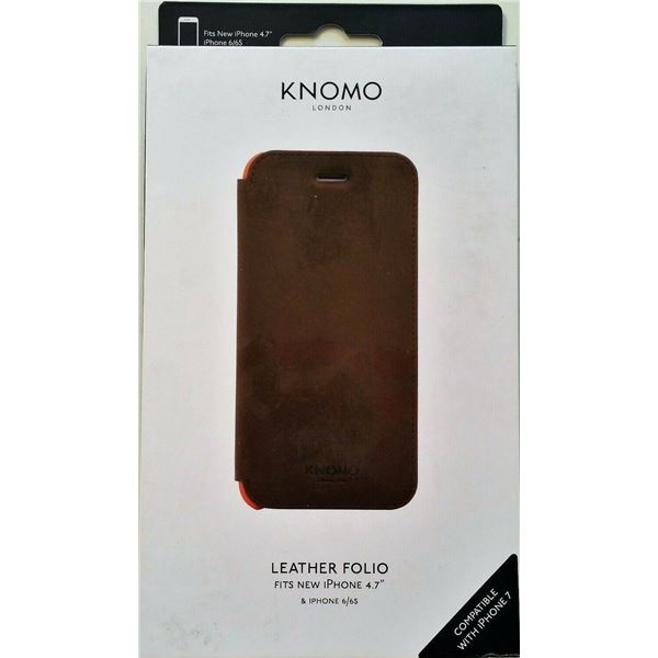 NEW KNOMO LEATHER FOLIO FOR IPHONE 6