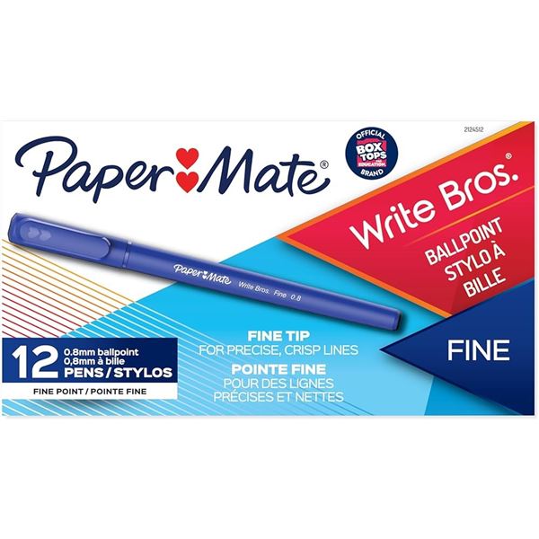 NEW PAPERMATE WRITE BROS BALLPOINT FINE TIP 0.8MM