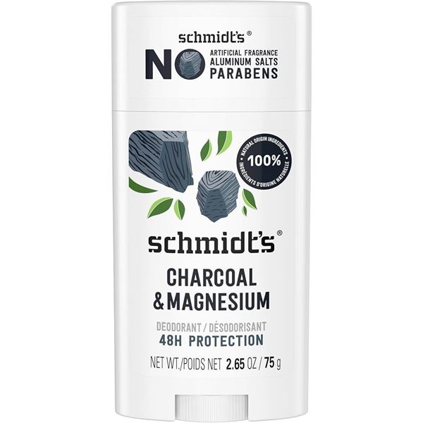 NEW 75ML SCHMIDTS CHARCOAL AND MAGNESIUM