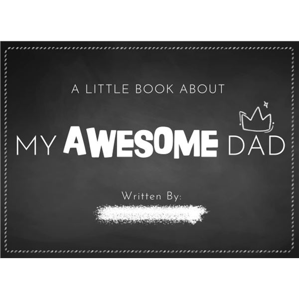 NEW PAPERBACK - A LITTLE BOOK ABOUT MY AWESOME DAD