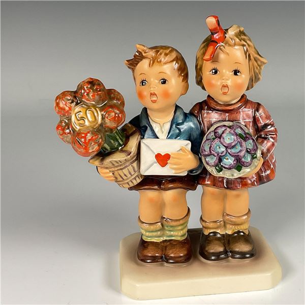 Goebel Porcelain Figurine, Jubilee The Love Lives On, Signed