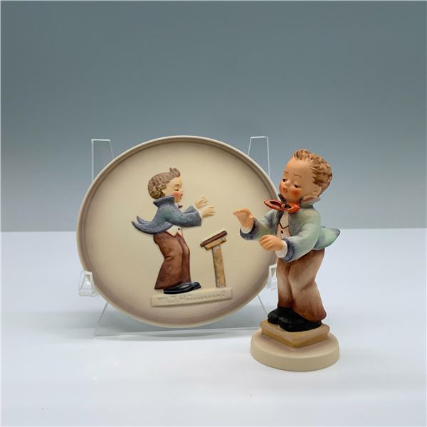 2pc Goebel Hummel Figurines, Band Leader